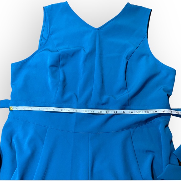 Lane Bryant Sleeveless High Low Teal Blue Dress Plus Size 22 - Picture 7 of 12